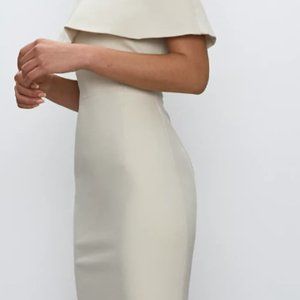 Babaton Ruslan Dress, Cream, Size 0